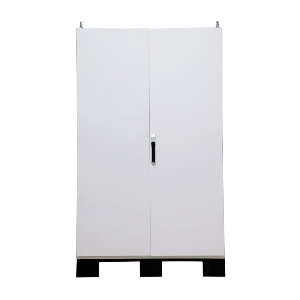 Floor-Standing-Double-Door-Sheet-Metal-Empty-Control-Cabinet - Custom Industrial Chassis - Custom PLC Control Cabinet &amp...