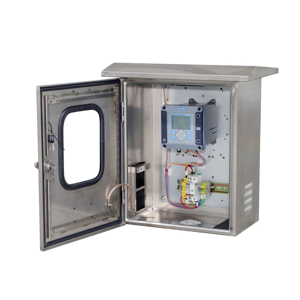 Stainless-Steel-Outdoor-Control-Cabinet-Observation-Window - Pre-assembled Control Enclosures - Custom PLC Control Cabinet...