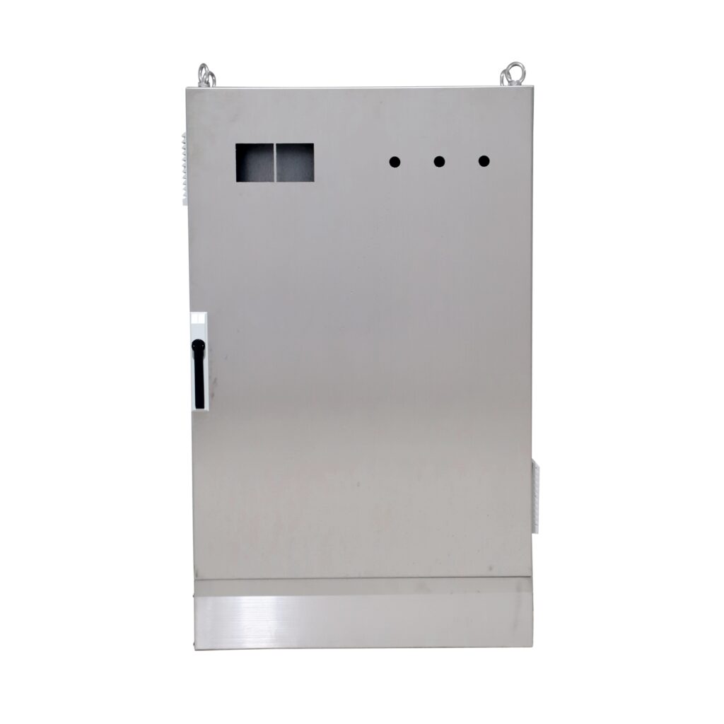 Stainless-Steel-Sheet-Metal-Empty-Control-Cabinet-Pre-drilled-Holes - Custom Industrial Chassis - Custom PLC Control Cabin...