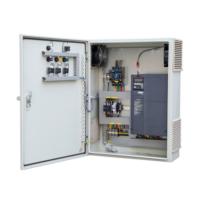 Wall-Mount-VFD-Motor-Control-Panel-Cabinet - Pre-assembled Control Enclosures - Custom PLC Control Cabinet & Integrate...